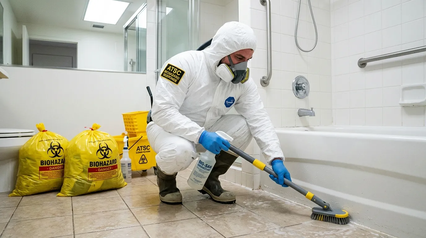 Decontamination equipment deployed for Blood Cleanup in Cottonwood Heights